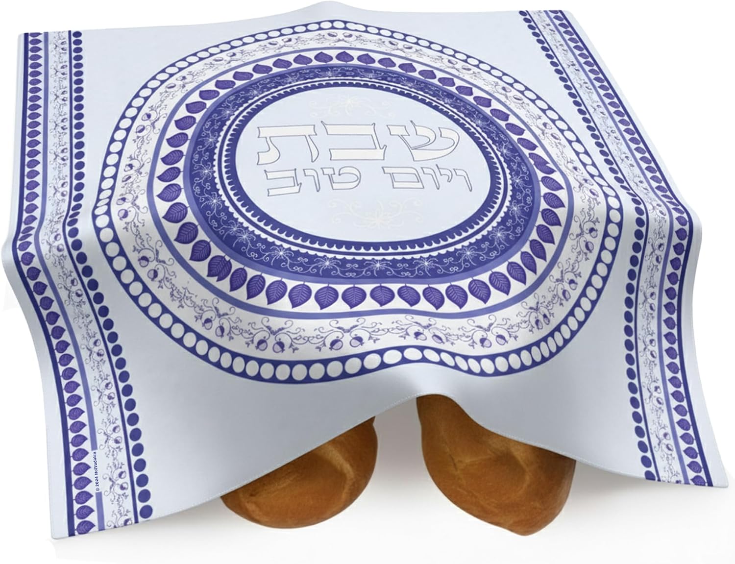 Wedding Sutra - Blue Mandala Printing Challah Cover for