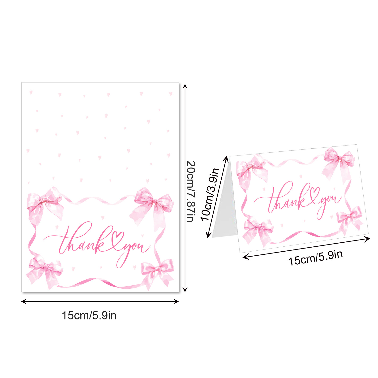 13pcs Pink Bow Tie Greeting Ca - đánh giá và giá Wedding Sutra