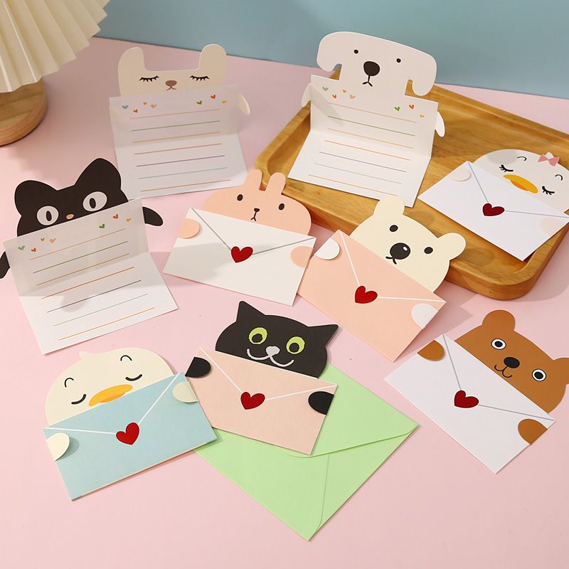 9Pcs Cartoon Animal Gift Card  - đánh giá và giá Wedding Sutra