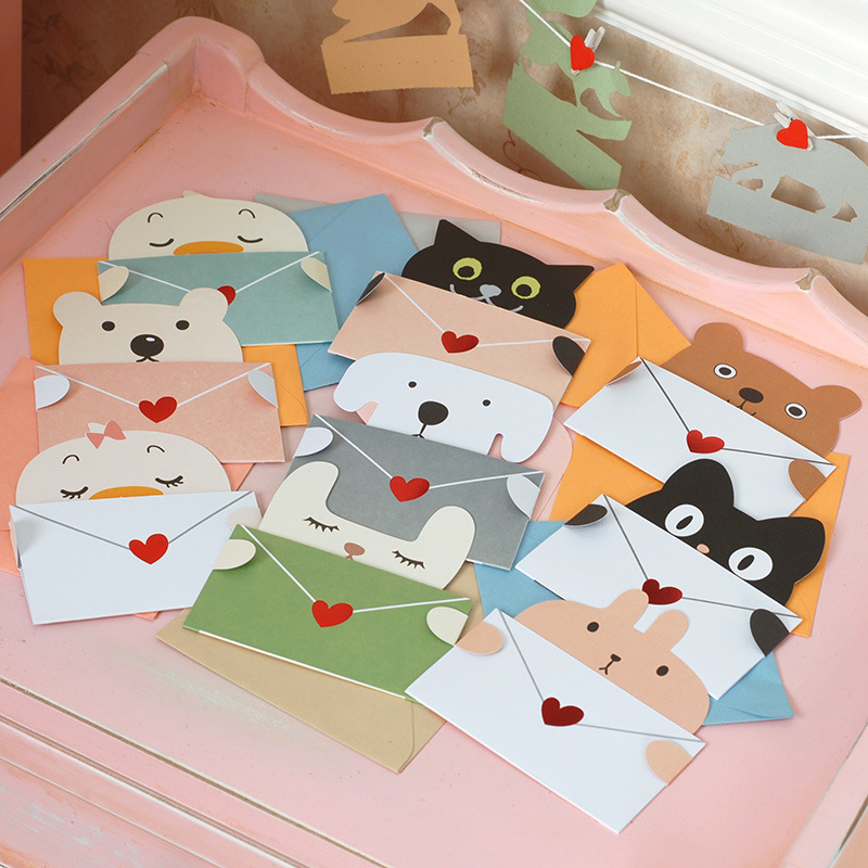 9Pcs Cartoon Animal Gift Card  - đánh giá và giá Wedding Sutra