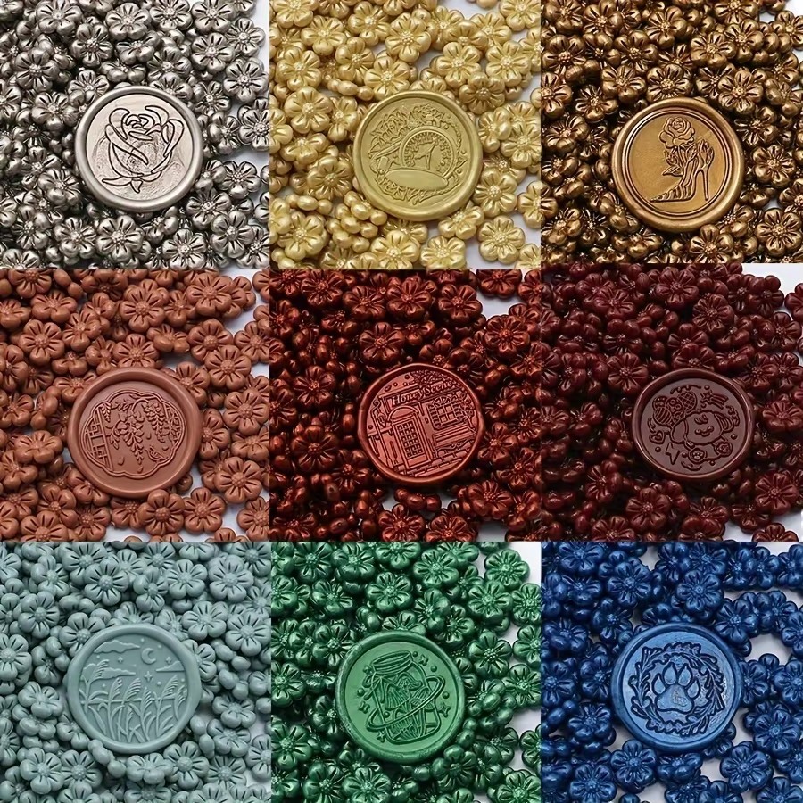 Flower-Shaped Sealing Wax Bead - đánh giá và giá Wedding Sutra