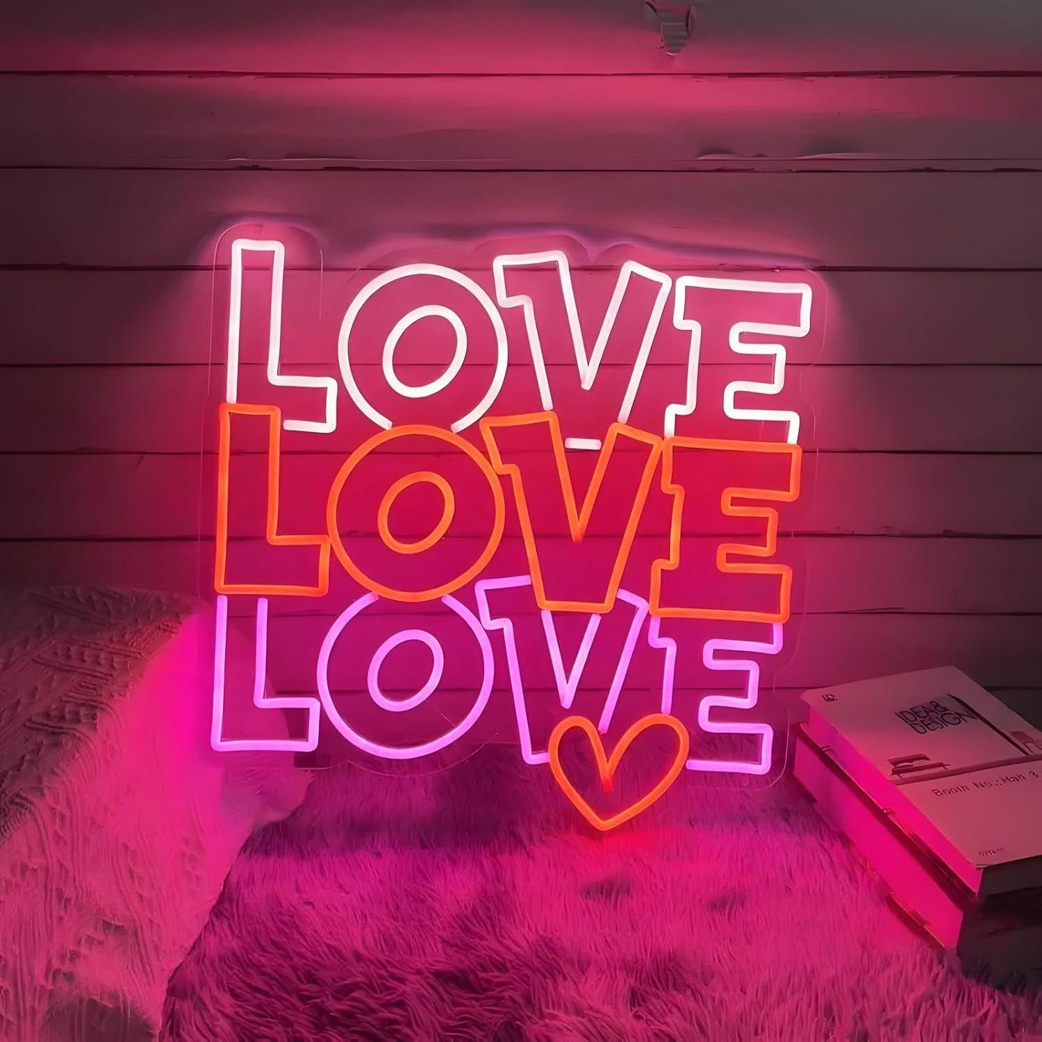 Love Neon Sign USB Dimmable LE - đánh giá và giá Wedding Shop