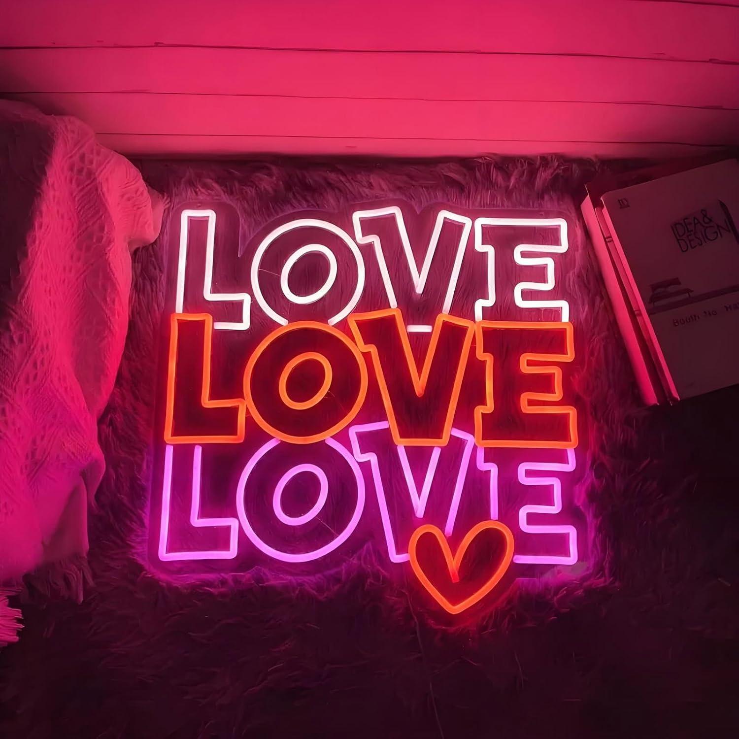 Love Neon Sign USB Dimmable LE - đánh giá và giá Wedding Shop